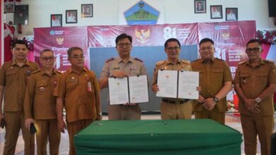 Tampak, penandatangan Nota Kesepahaman terkait program tata kelola agraria di Kabupaten Minahasa Utara. (FOTO/Istimewa)